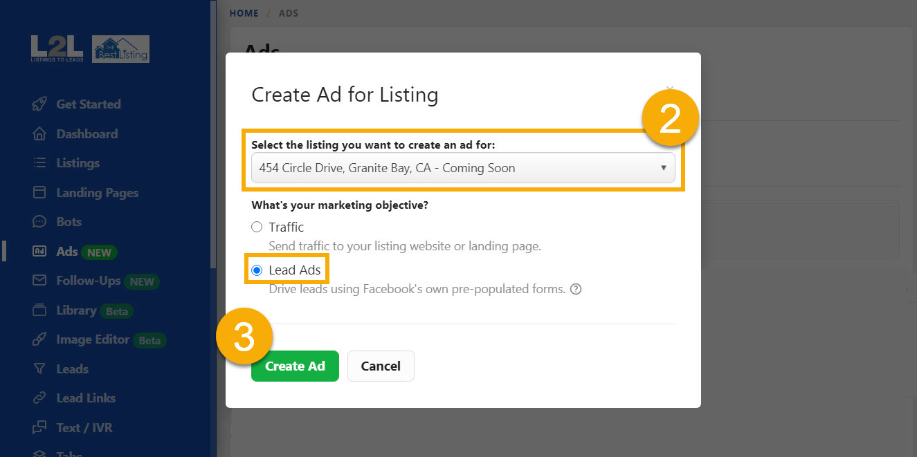 Lead Ads Listings ListingstoLeads