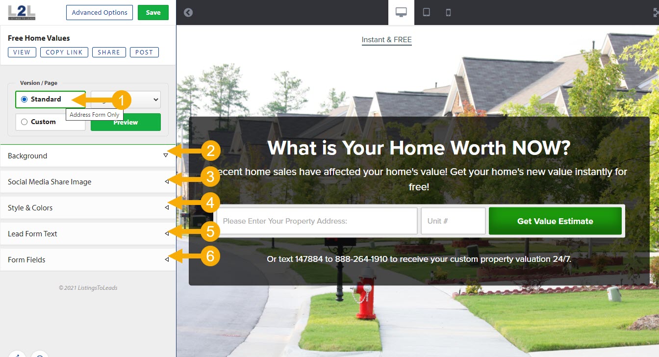 Free Home Value ListingstoLeads